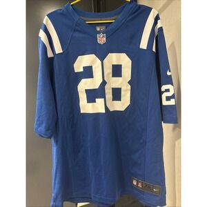Nike NFL Indianapolis Colts Tom Zbikowski #28 Jersey Men's XL Game On-Field 2012